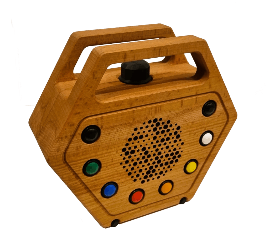 Isometrische Ansicht des MP3-Players Dudel